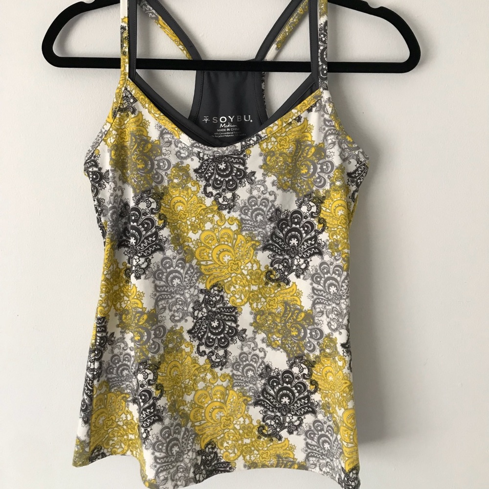 Soybu Workout Top With Built In Shelf Bra - image 1